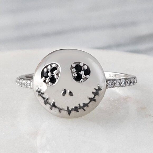 Disney Jewelry - RARE Jack Skellington Ring, Nightmare Before - 925 Sterling Silver Disney
